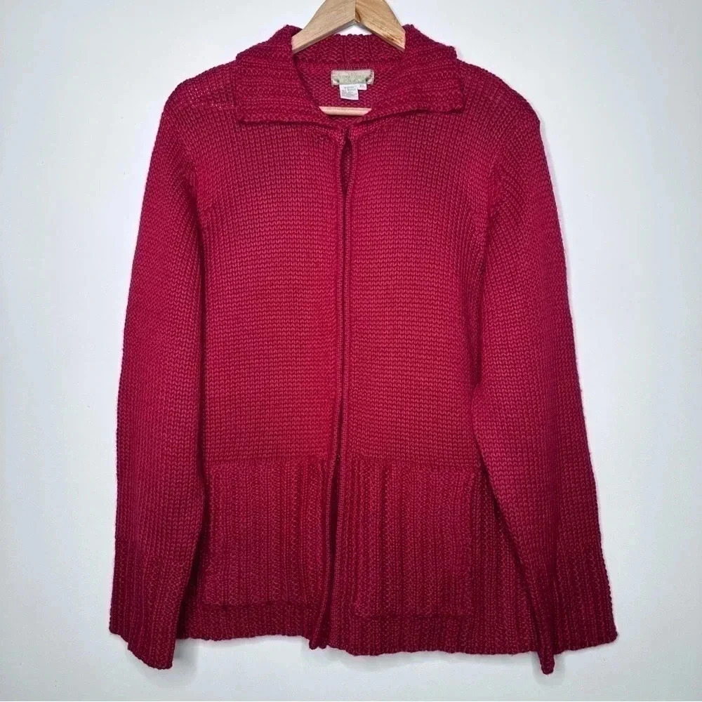 The Territory Ahead Women’s Red Wool Blend Sweater Size XL